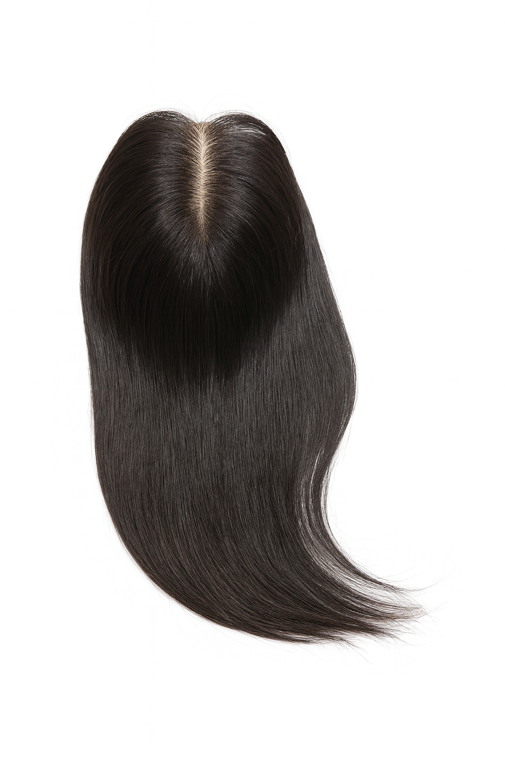 Topper Castaño Natural con Fleco 6x9 – 14 Pulgadas, Cabello 100% Humano con Clics, Realista y Fácil de Colocar