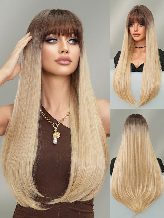 VIOLETA PELUCA RECTA CON FLECO