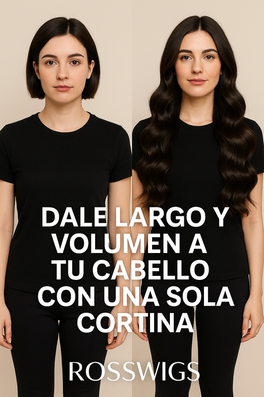 Extensión de Una Cortina 28” | Largo Instantáneo | Fibra Premium Resistente al Calor