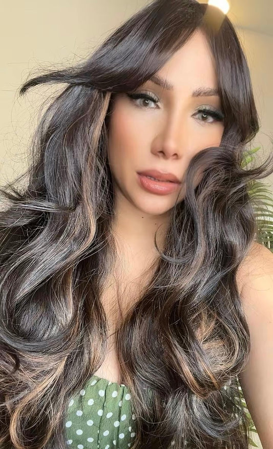 UNIVERSAL PELUCA CASTAÑA CON FLECO