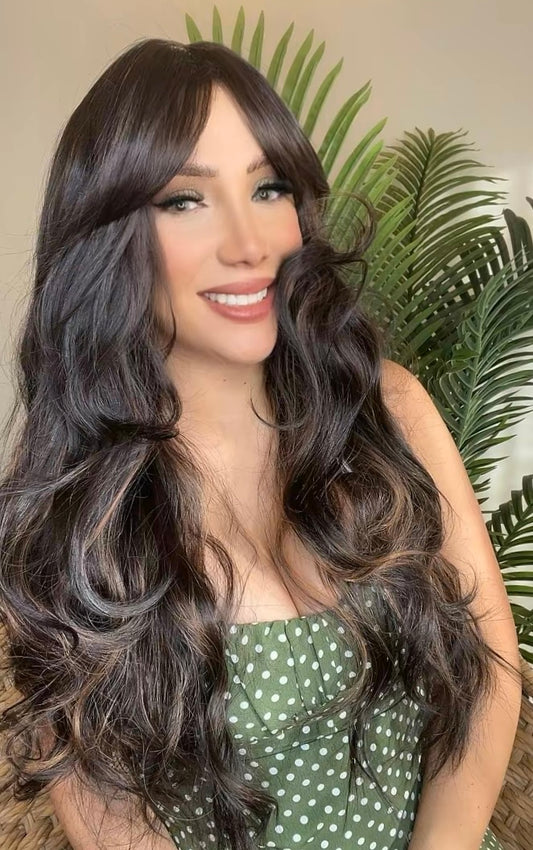 UNIVERSAL PELUCA CASTAÑA CON FLECO