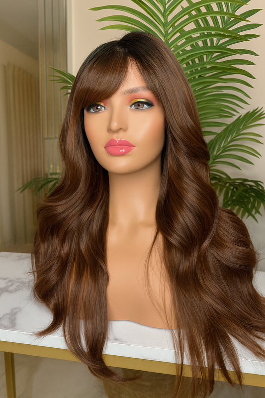 Peluca LORENA 100% Realista | Lace Front 13x6 HD | Cabello Suave, Natural y Resistente al Calor