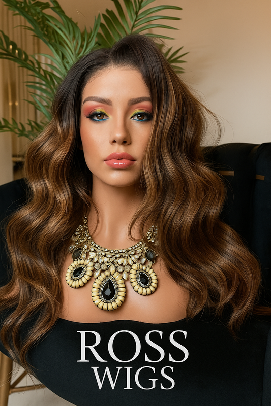Peluca humana Sienna | 22 pulgadas, 220% densidad | Ross Wigs