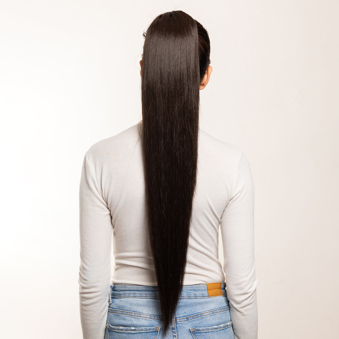 PONYTAIL CASTAÑO LISA