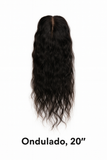 Topper de Cabello 100% Humano 20” | Base 9x14 cm | Volumen Natural para Alopecia