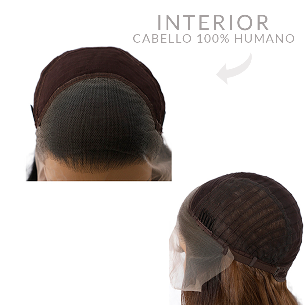 Peluca Melina | 24 pulgadas lisa color rubio miel – Brillo natural y acabado premium