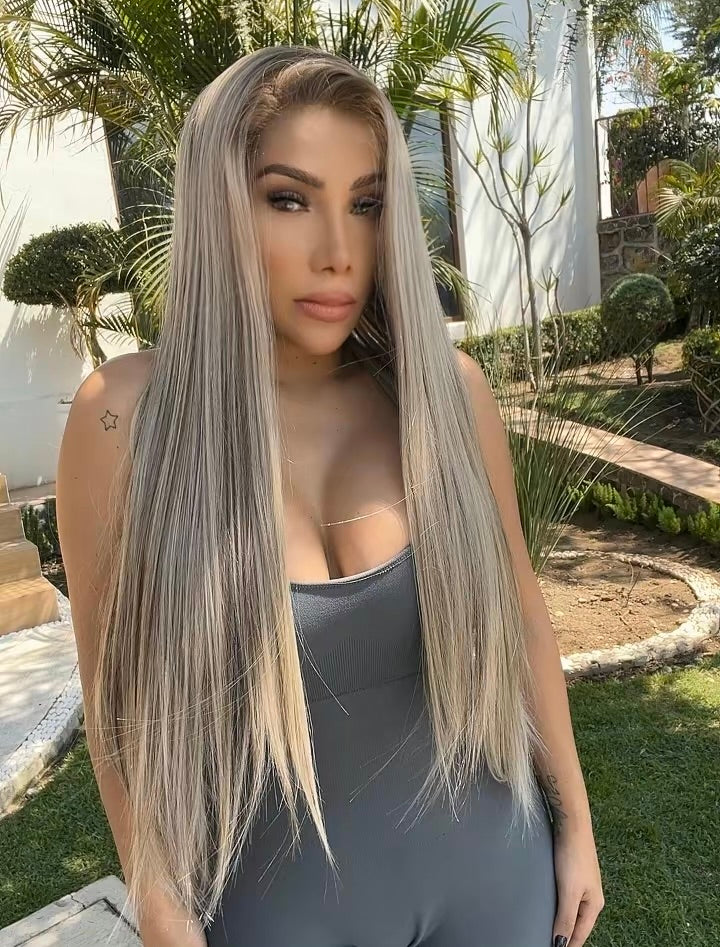 DIOSA PELUCA REALISTA CON MALLA DELANTERA INDETECTABLE