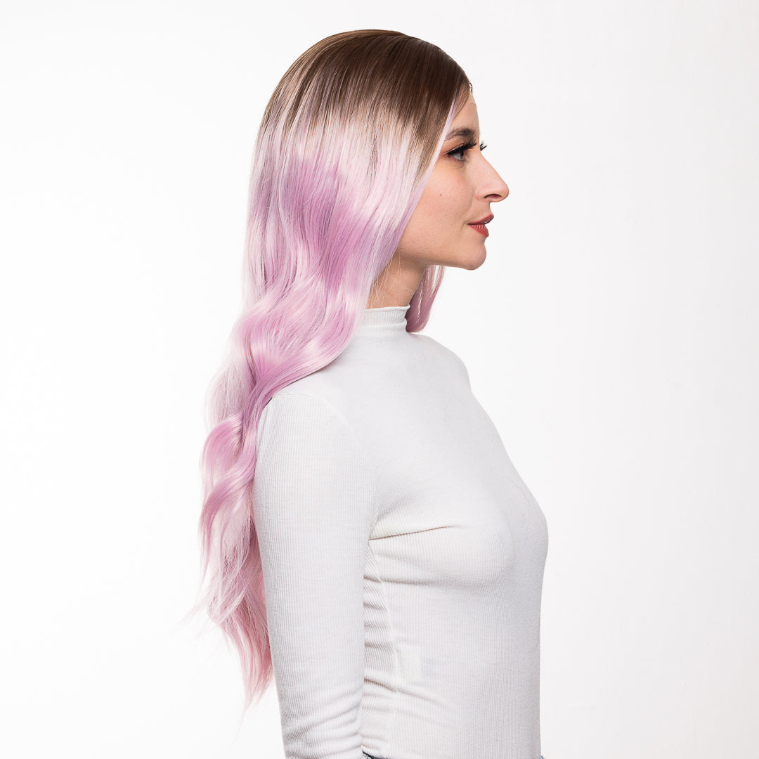 HILARY PELUCA ROSA CON RAIZ