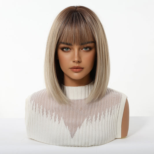 Peluca Clásica 10 Pulgadas Rubio Cenizo con Raíz Natural | Ross Wigs