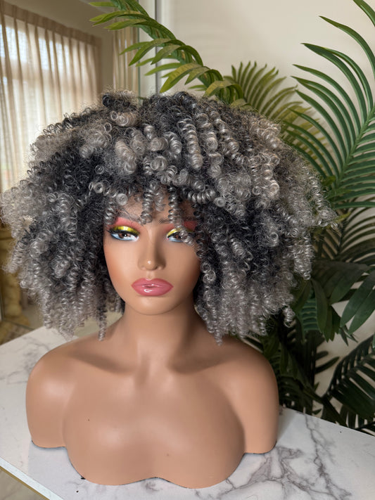 Peluca de fibra sintética resistente al calor | Ideal para disfraces