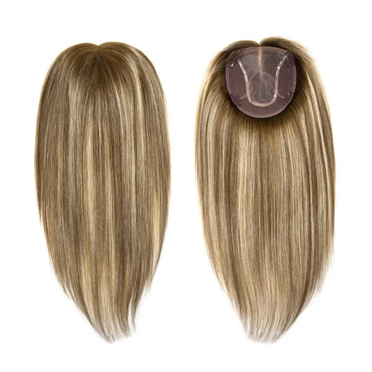 Topper de Cabello 100% Humano – Liso Natural, Base 6x7