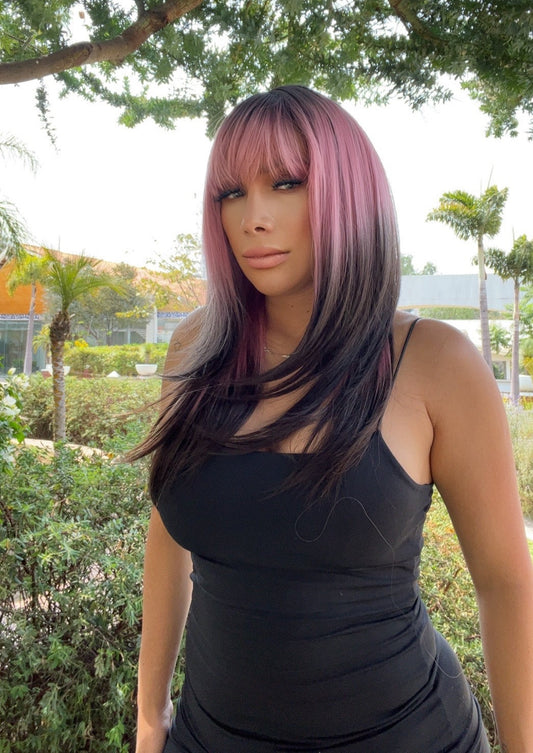 RIO PELUCA CON FLECO ROSADA