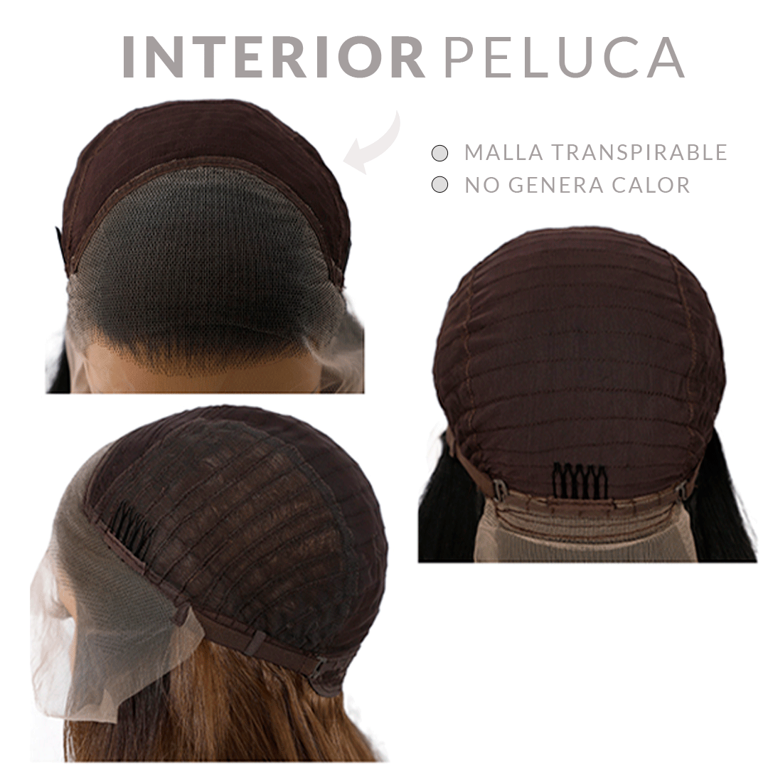 PELUCA RIZADA DORADA 20 PULGADAS