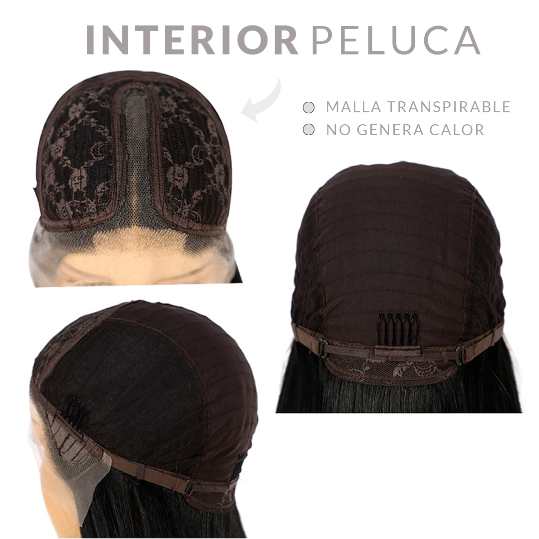 Peluca Fucsia 26” Ondulada | Lace Front 13x1 | Fibra Premium Resistente al Calor | Rosa Intenso Realista – Ross Wigs