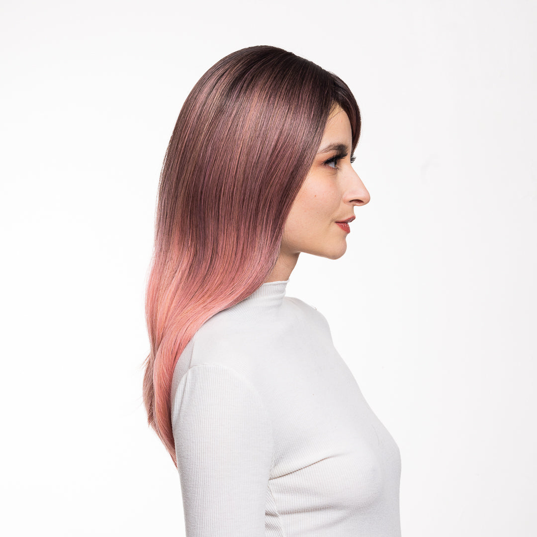 KYLIE PELUCA CON FLECO ROSA