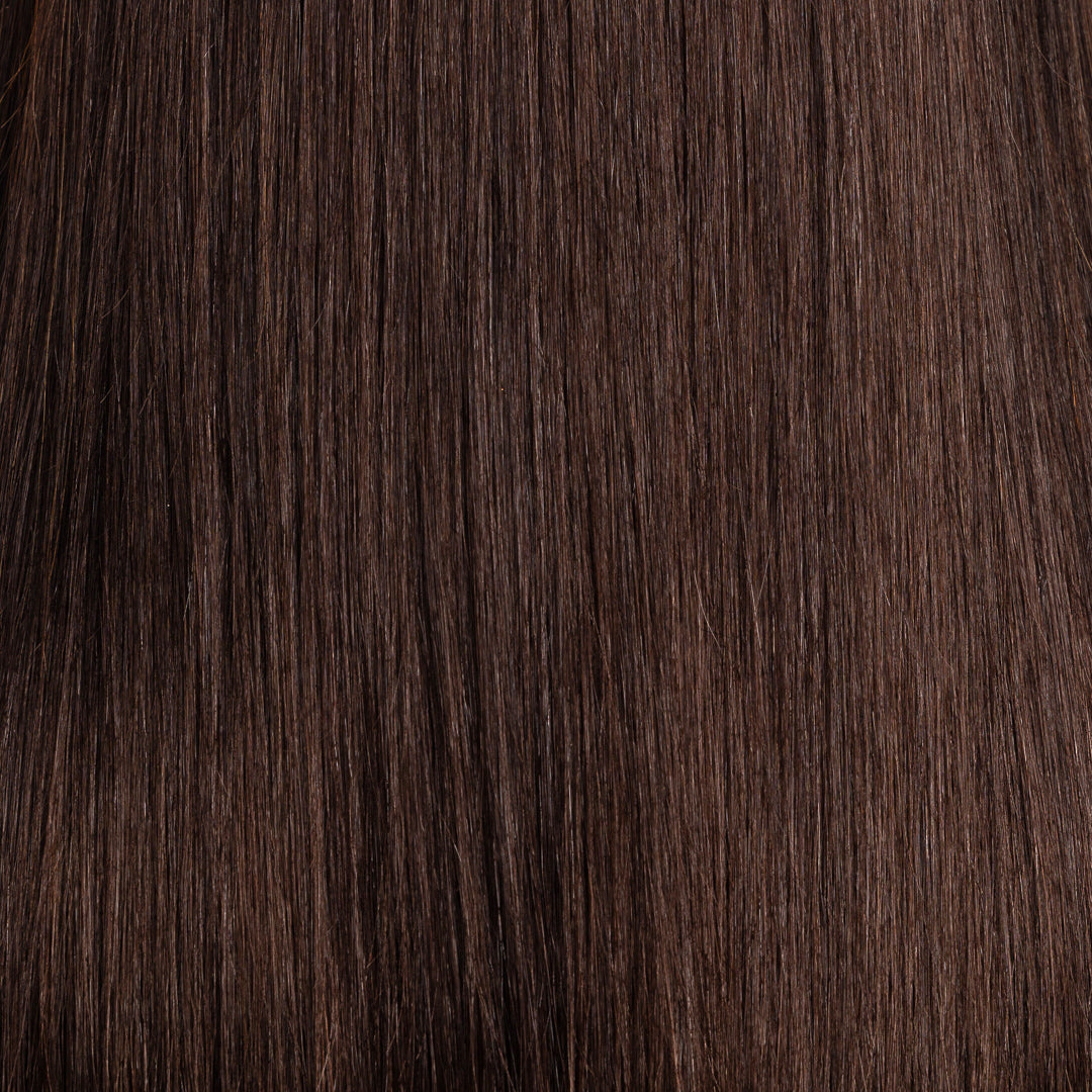 PELUCA CASTAÑA DE CABELLO HUMANO 20 PULGADAS