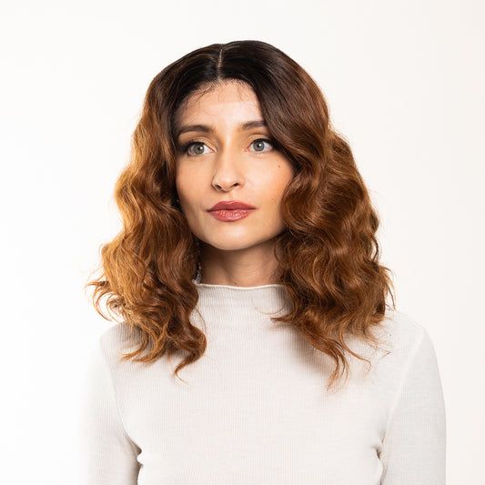 LORENZA PELUCA CHOCOLATE CON ONDAS