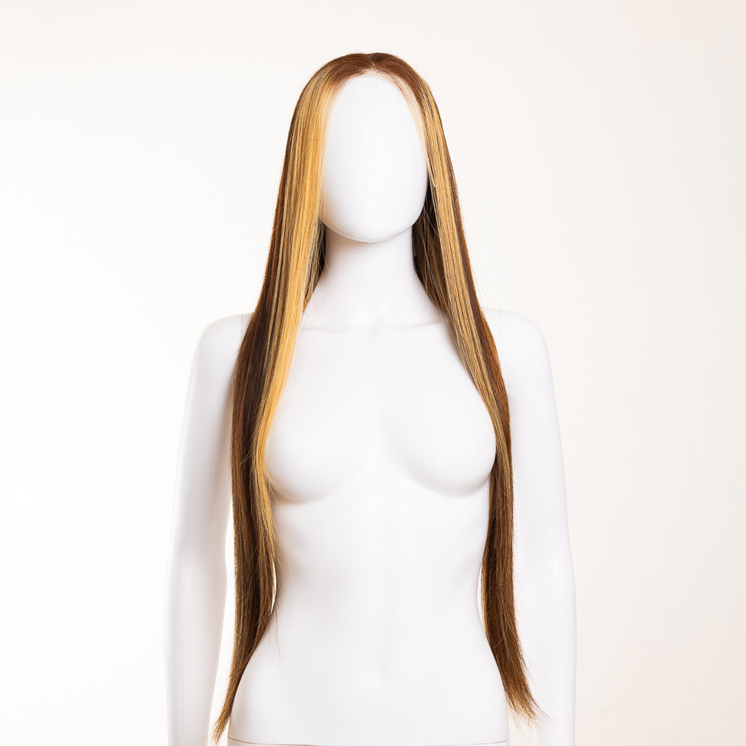 PELUCA DE CABELLO HUMANO PIANO COLOR.