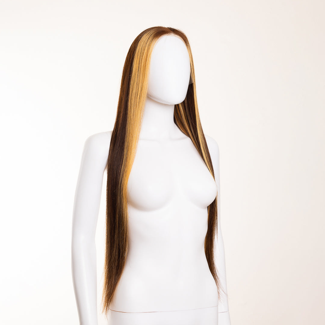 PELUCA DE CABELLO HUMANO PIANO COLOR.