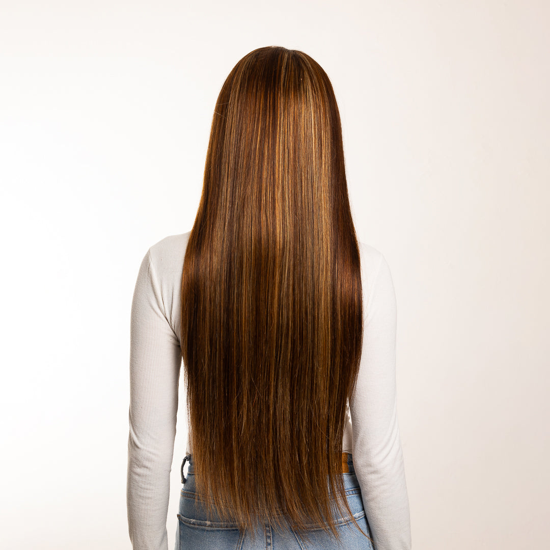 PELUCA DE CABELLO HUMANO PIANO COLOR.