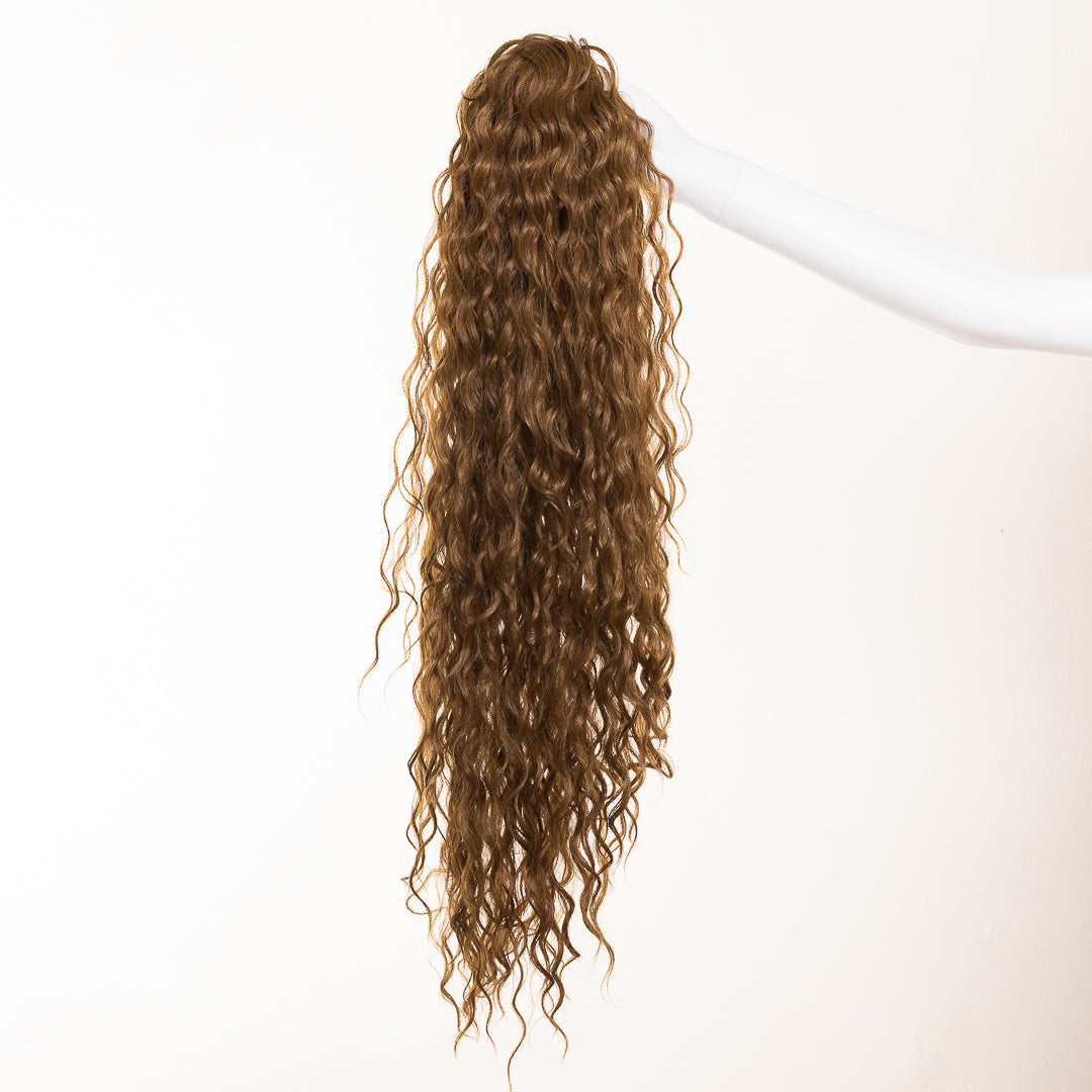 PONYTAIL RIZADO CHOCOLATE