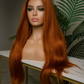 Peluca realista Cyrus | Peluca larga naranja de fibra premium | Ross Wigs