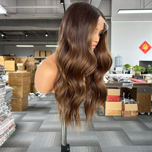 Peluca Avellana Chic 100% Realista | Lace Front 13x6 HD | Cabello Suave, Natural y Resistente al Calor