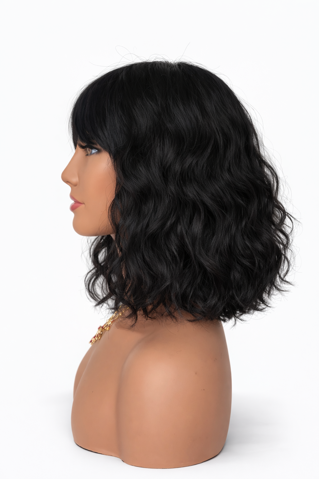 PELUCA DE CABELLO 100% HUMANA CORTA 10 PULGADAS CASTAÑO NATURAL LACEFRONT 13X4 (Copia) (Copia)