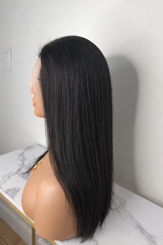 LISA CASTAÑO NATURAL NEGRO 16 PULGADAS LACEFRONT 13X4