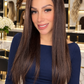 PELUCA 100% CABELLO HUMANO LISA 20" | LACE FRONT 13X4 DENSIDAD 180% | LÍNEA ROSS ESSENTIAL