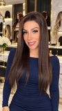 PELUCA 100% CABELLO HUMANO LISA 20" | LACE FRONT 13X4 DENSIDAD 180% | LÍNEA ROSS ESSENTIAL