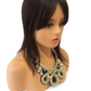 Topper Castaño Natural con Fleco 6x9 – 14 Pulgadas, Cabello 100% Humano con Clics, Realista y Fácil de Colocar