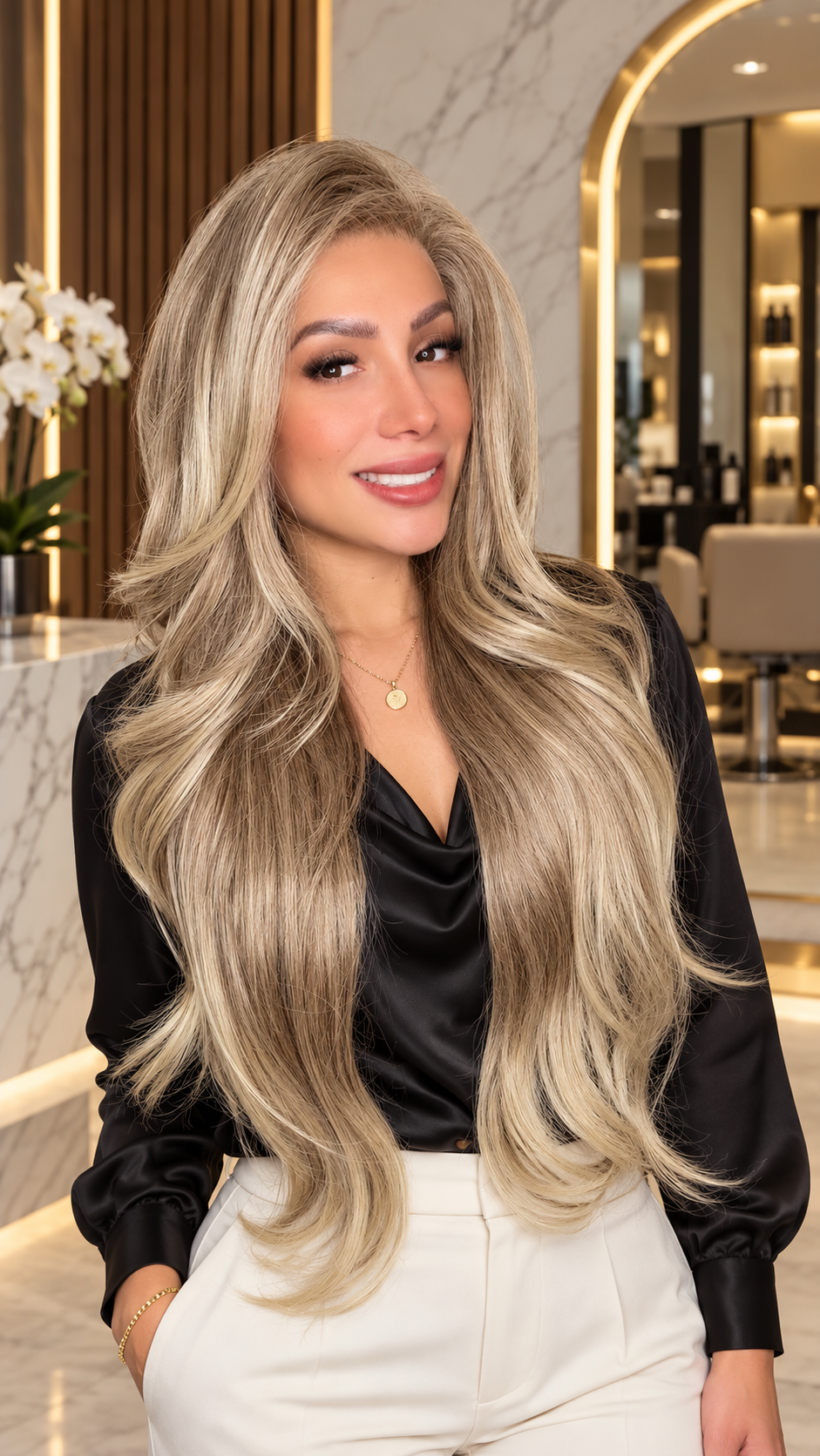 SOBERANA | PELUCA LARGA FIBRA PREMIUM LACE FRONT 13X6 26"