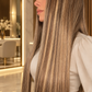 NIEBLA | PELUCA REALISTA LACE 5X5 RUBIO CENIZO LACIA SÚPER LARGA 30"