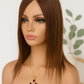 Topper Café 100% Cabello Humano 12” | Malla Indetectable, Natural, Lavable y Ondulable – ROSS WIGS