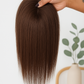 Topper Café 100% Cabello Humano 12” | Malla Indetectable, Natural, Lavable y Ondulable – ROSS WIGS