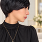 PELUCA PIXIE NEGRA CON ONDAS | CORTE EXTRA CORTO | SIN LACE Y SIN PEGAMENTO