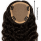 Topper de Cabello 100% Humano 14x16 cm | 14” | 90g | Solución Natural para Alopecia