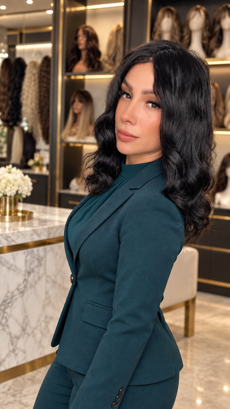 PELUCA 100% CABELLO HUMANO CORTE MARIPOSA 14" NEGRA | GLUELESS SIN PEGAMENTO LACE 5X5 | LÍNEA ROSS ESSENTIAL
