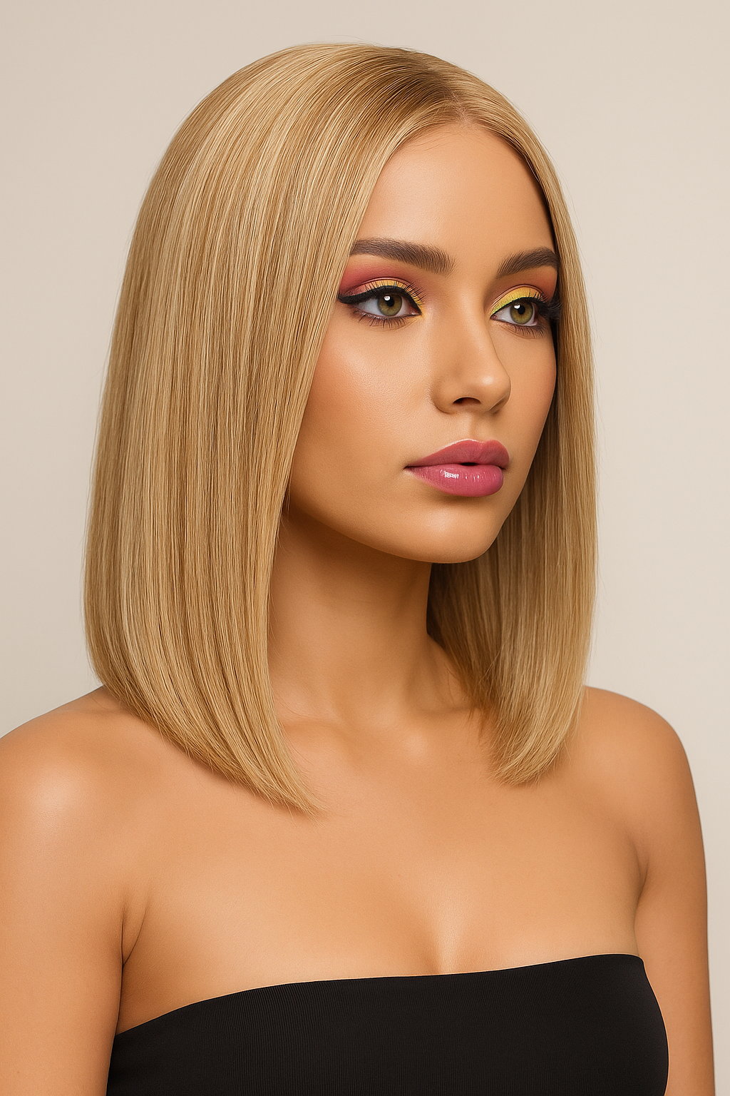 Peluca realista VERA 13x6 | Corta, elegante y de fibra premium resistente al calor