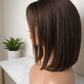 PELUCA 10 PULGADAS CABELLO 100% HUMANO CAFE OSCURO NATURAL
