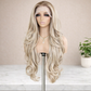 PELUCA RUBIA 26 PULGADAS CORTE MARIPOSA LACE FRONT 13X6 FIBRA PREMIUM