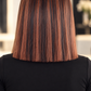 PELUCA DE CABELLO HUMANO VIETNAMITA 10" CASTAÑA CON REFLEJOS COBRIZOS | LACE HD 5X5 | GLUELESS SIN PEGAMENTO | LÍNEA PRESTIGE