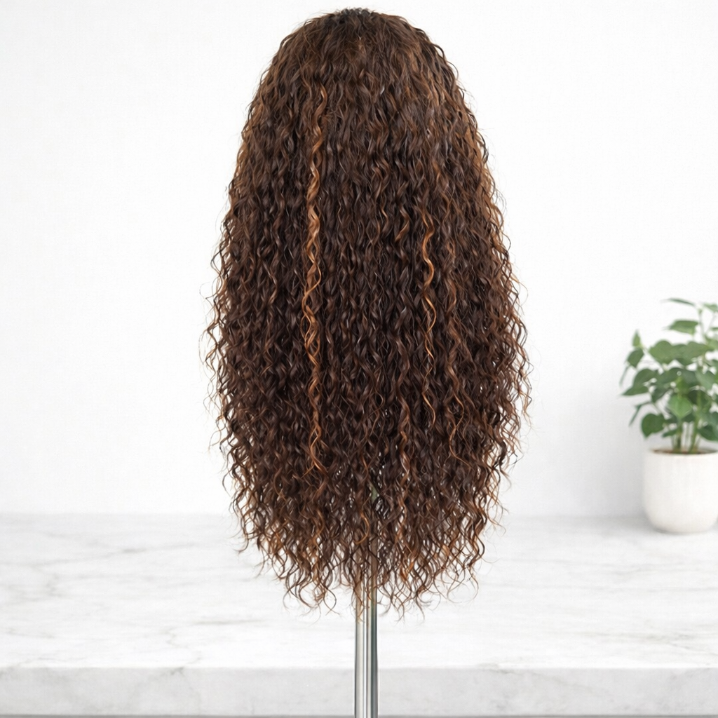 PELUCA REALISTA BONESH 13X3 PREMIUM-FIBRA RESISTENTE AL CALOR ESTILO NATURALY