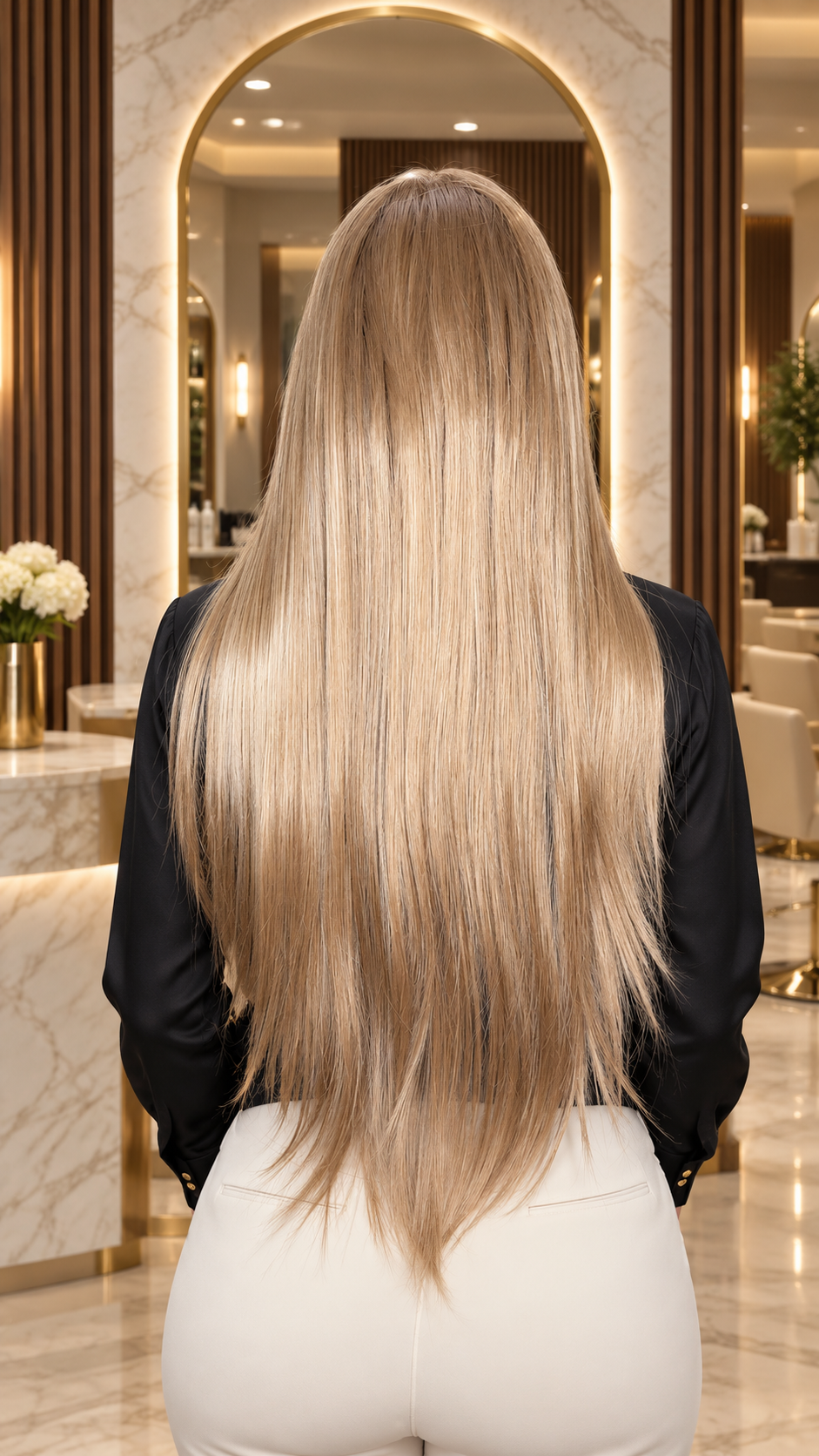 DIOSA | PELUCA LACIA RUBIO EXTRA CLARO DORADO FIBRA PREMIUM 26" 13x3