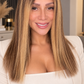Peluca Piano Chunky 14 Pulgadas | Base Café con Mechas Gruesas