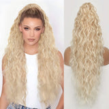 Coleta Rubio Extra Claro de Fibra Premium | Ponytail Resistente al Calor, Natural y de Fácil Aplicación