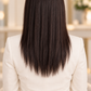 PELUCA DE CABELLO 100% HUMANO 14" CASTAÑA LISA | BAJA DENSIDAD 160% | AJUSTABLE | APTA PARA USO ONCOLÓGICO