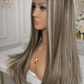 Peluca Ondulada 26” con LACEFRONT en T y Encaje | Súper Realista, Lavable y Reutilizable – Acabado Premium (Copia)
