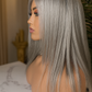 Peluca de Cabello 100% Humano 14” Platinada 13x4 Lace Front – Realista y Premium